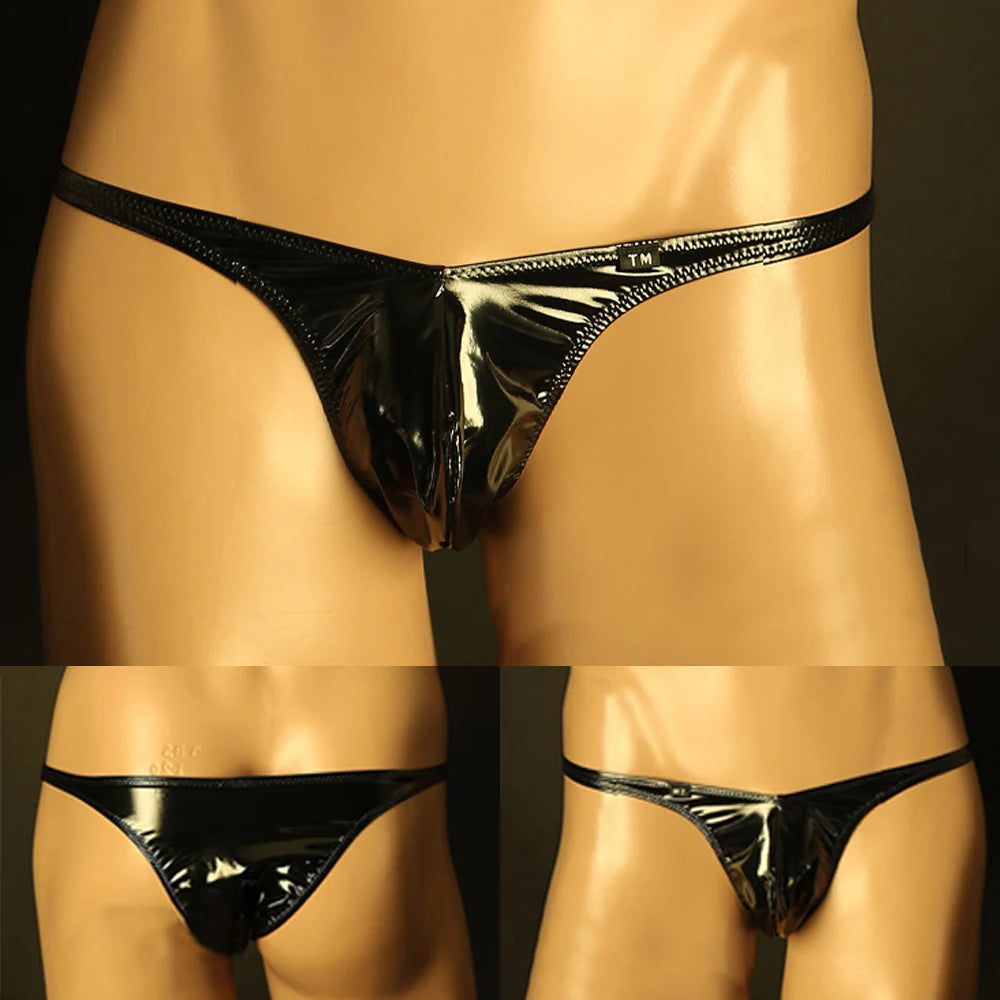 Skimpy PU Leather Thong