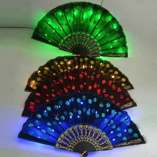 LED Peacock Fans (7 colours)